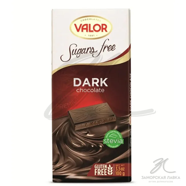 Шоколад "Valor" горький без сахара 100гр