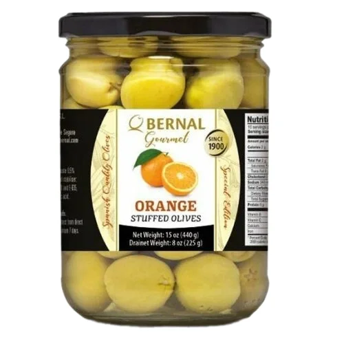 Оливки "Bernal" с апельсином 436 гр Испания