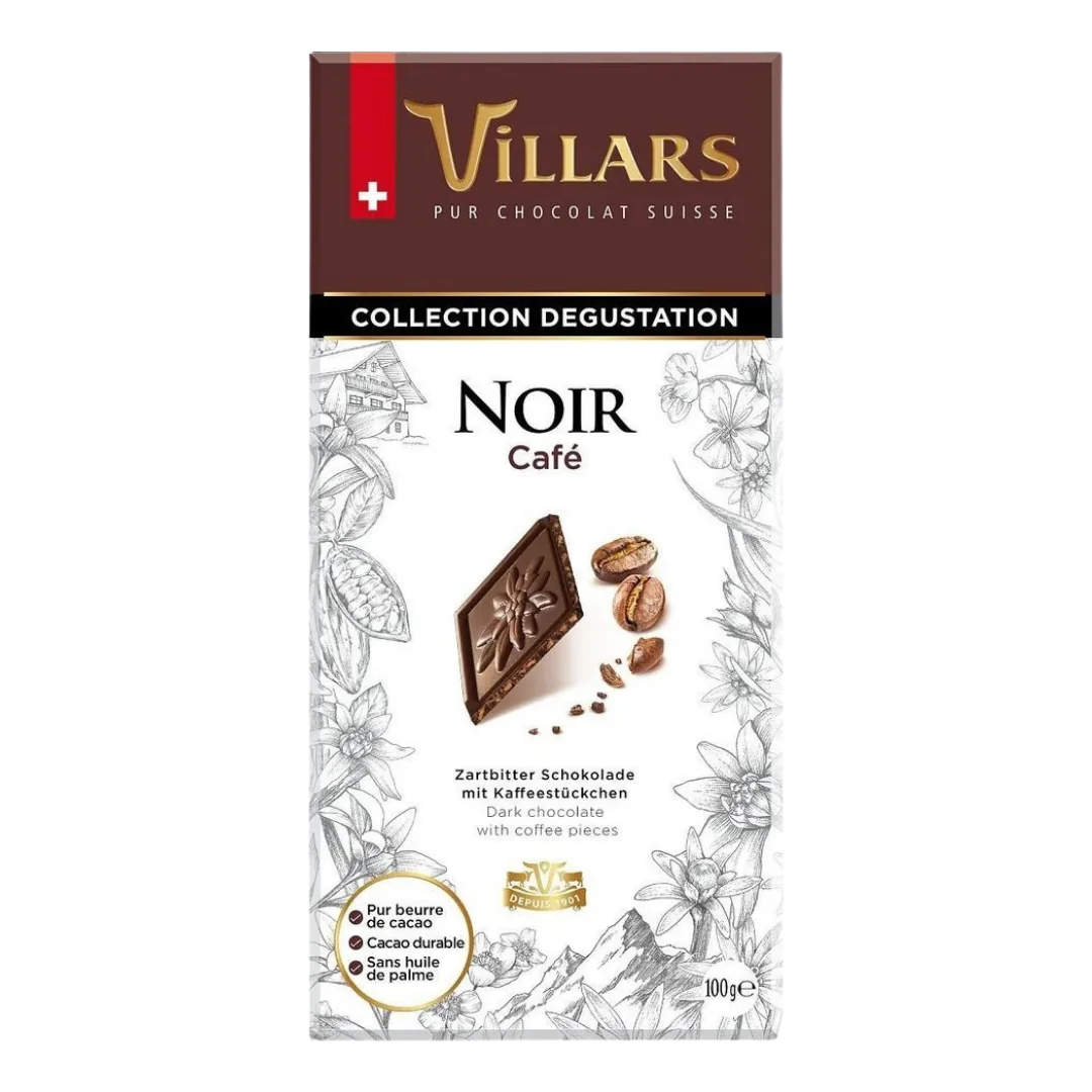 Шоколад "Villars" темный с кофейной крошкой 100гр Швейцария