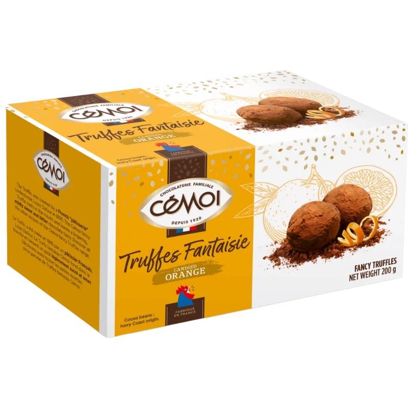 Трюфели "Cemoi"с цукатами из апел. корочки 200г Франция