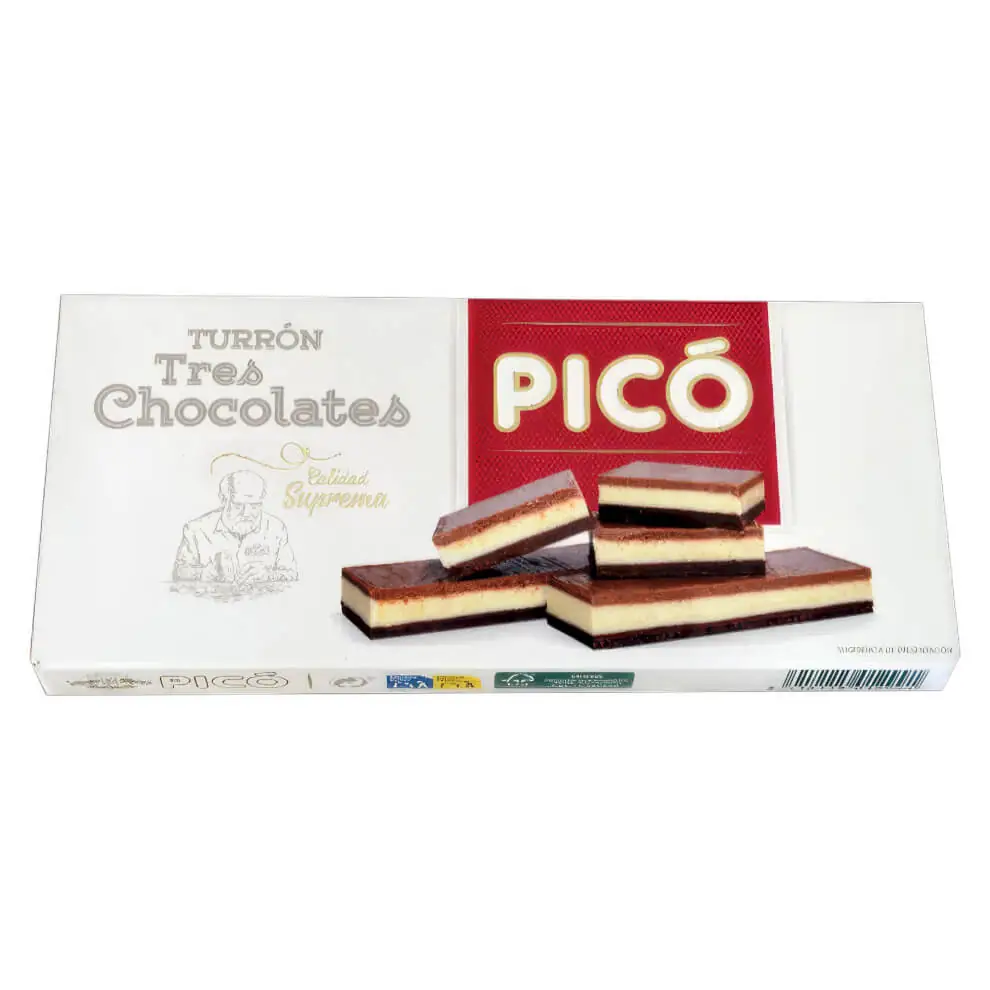 Туррон "Picó" три шоколада 200гр Испания