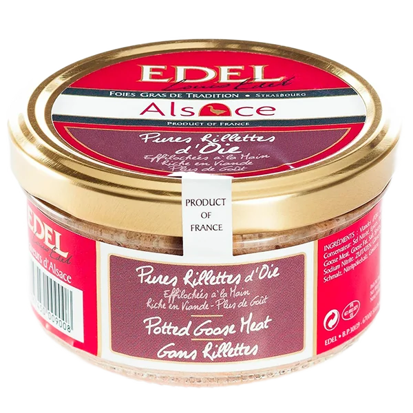 Рийет "Edel" из мяса гуся ручной работы ст/б 140гр Франция