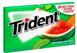 Жев. резинка ''Trident'' со вкусом арбуза 20гр Испания