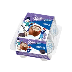 Яйца шоколадные "Milka" Snowballs Oreo 112г Швейцария