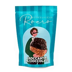 Печенье "Biscottificio Roero" хрустящее из фундука покрытое шоколадом 150гр Италия