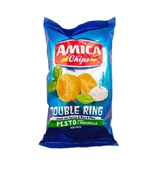 Снеки "Amica" со вкусом соуса Песто и сыра Моццарелла 70гр Италия