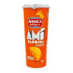 Чипсы "Amica" картофельные со вкусом паприки туба 100гр Италия