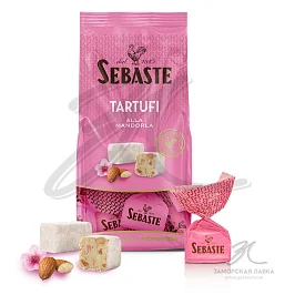 Конфеты "Sebaste" шоколадные трюфели белые с миндалём 180гр 