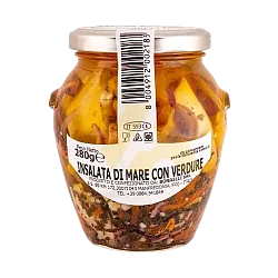 Коктейль"Borrelli" из морепродуктов с овощами ст/б 280 гр Италия