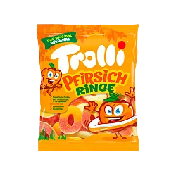 Мармелад "Trolli" Персиковые колечки 100гр Испания