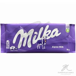 Шоколад "Milka" Alpine Milk 90 гр  Шоколад "Milka" Alpine Milk 90 гр