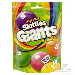 Драже "Skittles" Giants кислые фруктовые 116гр 