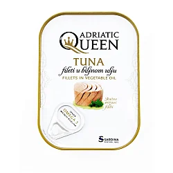 Тунец "Adriatic Queen" филе в раст. масле 105 гр Хорватия