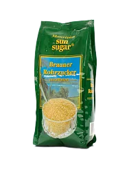 Сахар тростниковый "Sun sugar" коричневый песок 500гр Германия