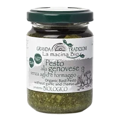 Соус песто "La Macina BIO" Генуэзский DOP без чесн. и сыра 130г Италия