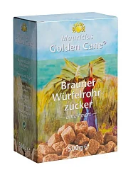 Сахар тростниковый "Golden Cane" коричневый кусковой 500гр 