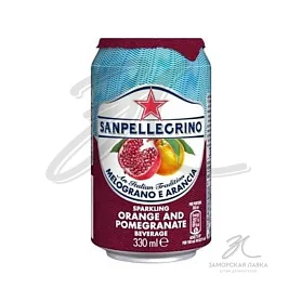 Напиток "Sanpellegrino" гранат и апельсин газ ж/б 330 мл Италия