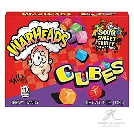 Конфеты "Warheads" фруктовые кислые кубики 113 гр