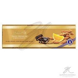 Шоколад "Lindt" Темный шоколад c апельсином и миндалем 300 гр