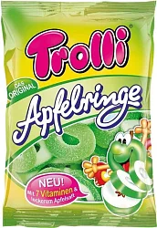 Мармелад "Trolli" Яблочные колечки 100гр Испания