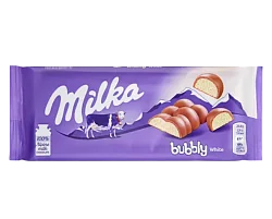 Шоколад "Milka" Bubbly white 90гр 