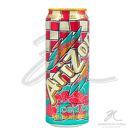 Холодный чай "Arizona" малина безалкогольный ж/б 340 мл