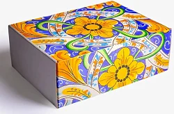 Коробка подарочная Заморская Лавка белая Коробка подарочная Заморская Лавка белая