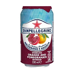 Напиток газ. "Sanpellegrino" гранат и апельсин 330мл Италия