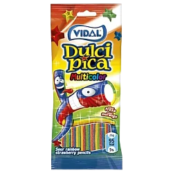 Мармелад "Vidal" Соломинка радуга кисл. 100гр Испания