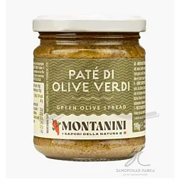 Паштет "Montanini" для брускетты из зеленых оливок ст/б 190 гр Италия