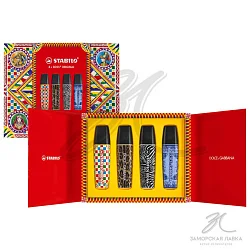 Подарочный набор "DOLCE&GABBANA STABILO" 4 маркера