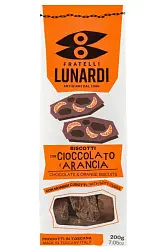 Печенье"Fratelli Lunardi" с шоколадом и цукатами апельсина  200 гр Италия