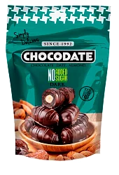 Финики"Chocodate"с миндалем темн. шоколаде без сахара 100г ОАЭ