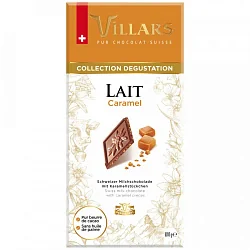 Шоколад "Villars" молочный с карамелью 100гр Швейцария