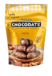Финики"Chocodate"с миндалем в мол. шоколаде 100г ОАЭ