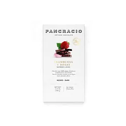 Шоколад "Pancracio" темный с малиной и лепестками розы 100гр Испания
