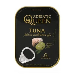 Тунец "Adriatic Queen" филе в олив. масле 105 гр Хорватия