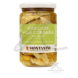 Артишоки "Montanini" по-корсарски ст/б 280 гр Италия
