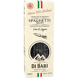 Мак. изделия "Di Bari" Спагетти с чернилами каракатицы 250гр Италия