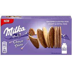 Печенье "Milka" Choco thins 151 гр 