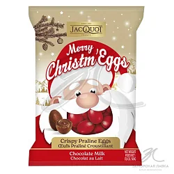 Шоколадные яйца "Jacquot" с пралине и хрустящими криспами 100 гр