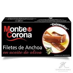 Филе анчоусов "Monte Corona" в оливковом масле 46гр