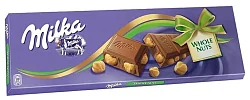 Шоколад "Milka" Whole Nuts с цельным фундуком  270гр Швейцария
